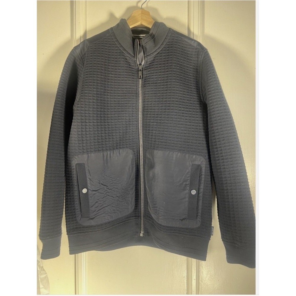 Ted Baker Waffle Knit Quilted Jacket Sz 5